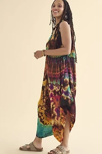 Buy Rainbow Artisan Tie Dye Harem Jumpsuit Online from Earthbound