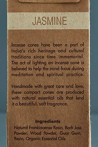 Buy Jasmine Organic Goodness Incense Cone and Burner Set Online at Earthbound Trading