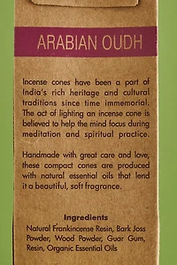 Buy Arabian Oudh Organic Goodness Incense Cone and Burner Set Online at Earthbound Trading