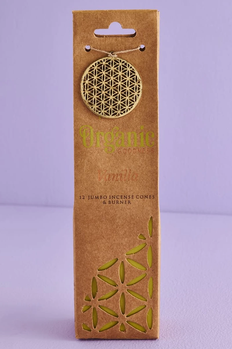 Buy Vanilla Organic Goodness Incense Cone and Burner Set Online at Earthbound Trading