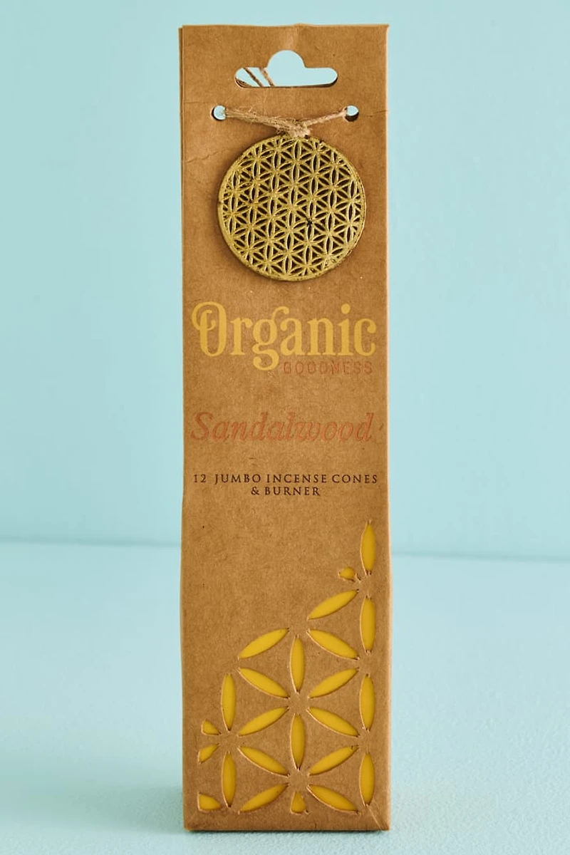 Buy Sandalwood Organic Goodness Incense Cone and Burner Set Online at Earthbound Trading