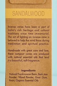 Buy Sandalwood Organic Goodness Incense Cone and Burner Set Online at Earthbound Trading