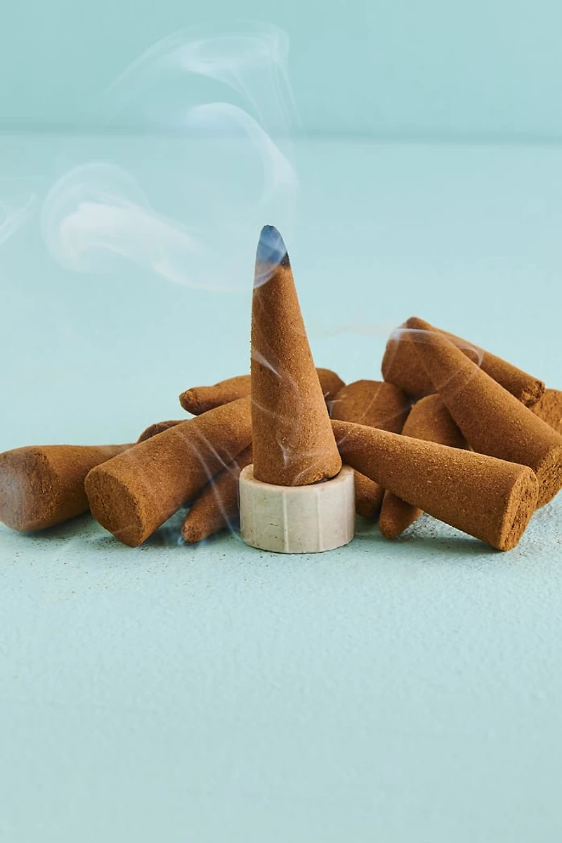 Buy Sandalwood Organic Goodness Incense Cone and Burner Set Online at Earthbound Trading