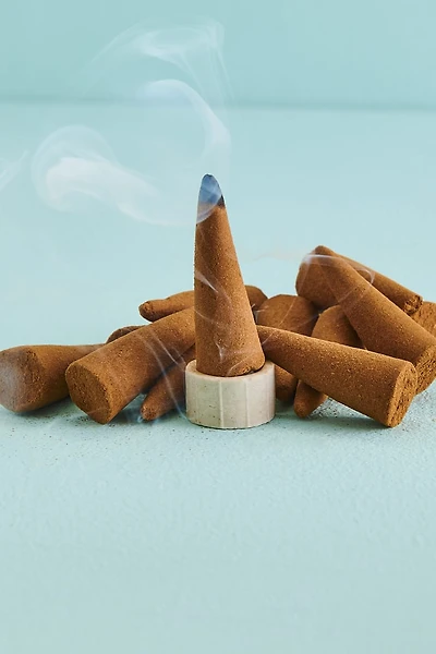 Sandalwood Organic Goodness Incense Cone and Burner Set