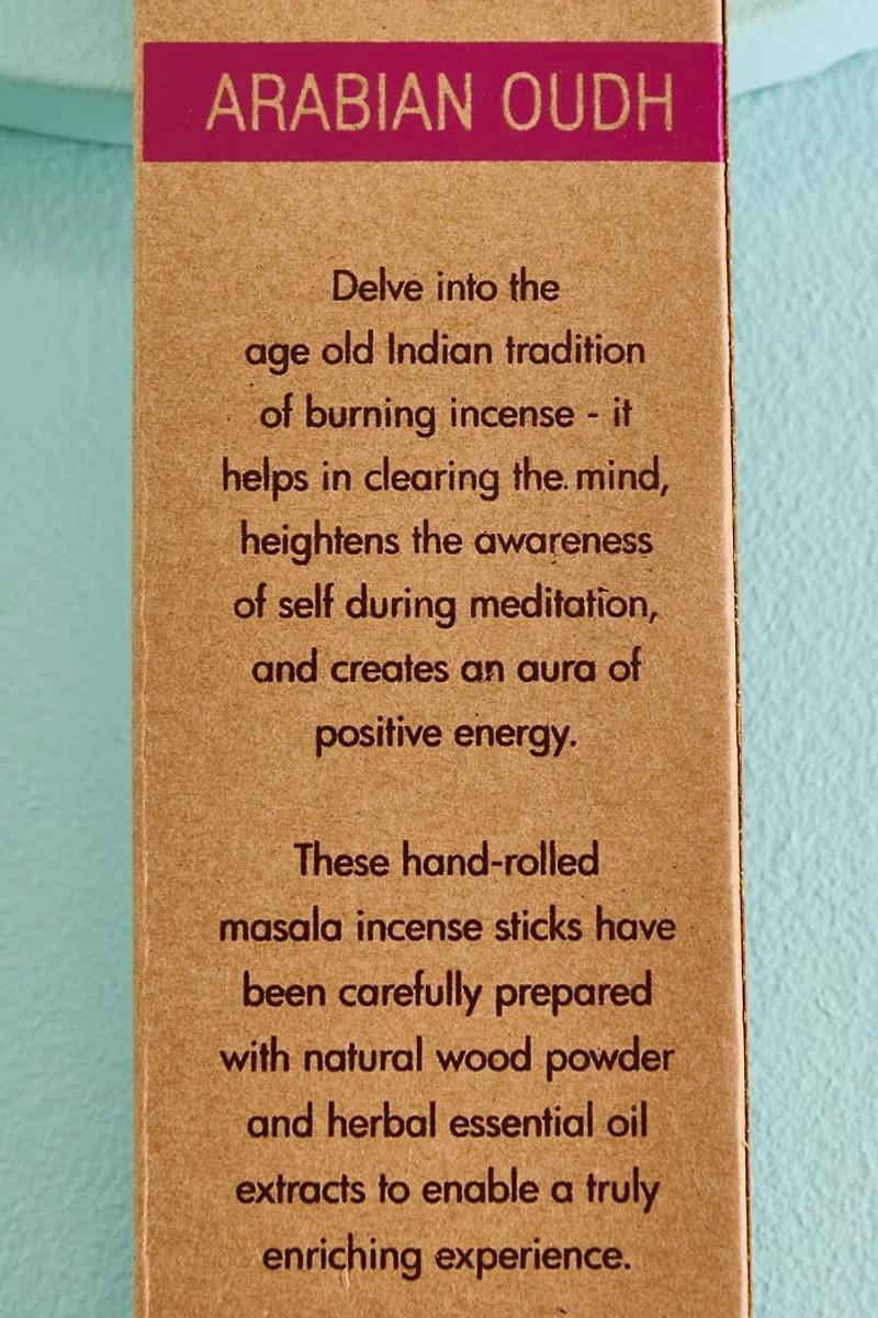 Buy Arabian Oudh Organic Goodness Incense Sticks 15g Online at Earthbound Trading