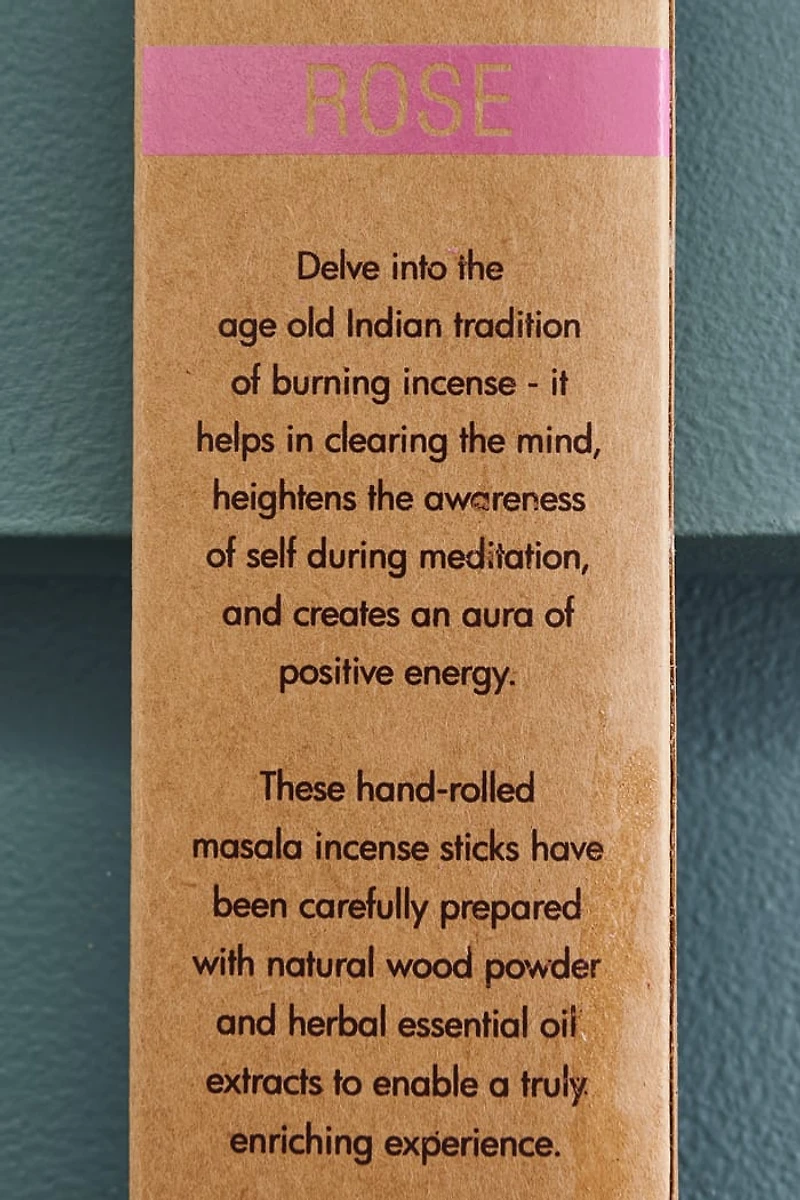 Buy Rose Organic Goodness Incense Sticks 15g Online at Earthbound Trading