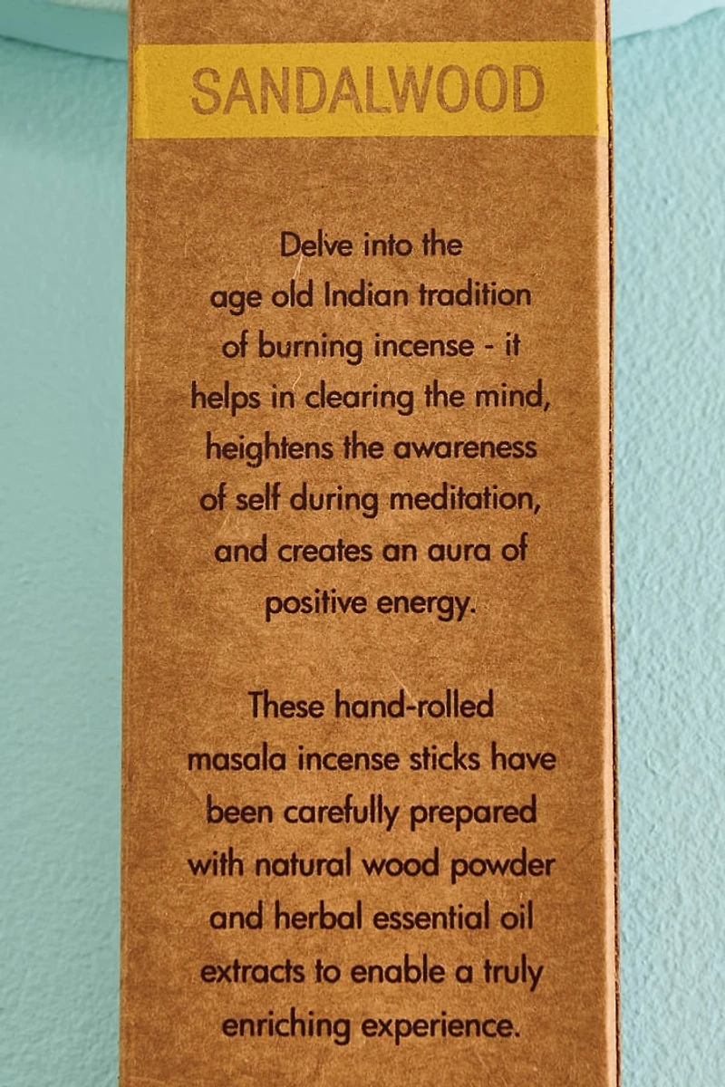 Buy Sandalwood Organic Goodness Incense Sticks 15g Online at Earthbound Trading