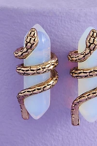 Enchant Your Look - Shop Opalite Snake Wrapped Earrings