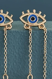 Buy Rose Quartz Evil Eye Dangle Earrings Online at Earthbound Trading