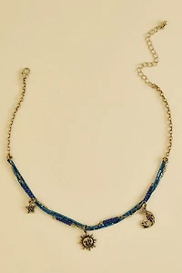 Buy Hematite Blue Charm Necklace Online at Earthbound Trading