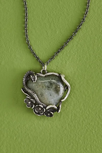 Buy Labradorite Silver Snake Wrapped Necklace Online at Earthbound Trading