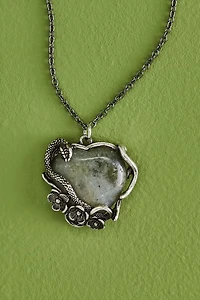 Buy Labradorite Silver Snake Wrapped Necklace Online at Earthbound Trading