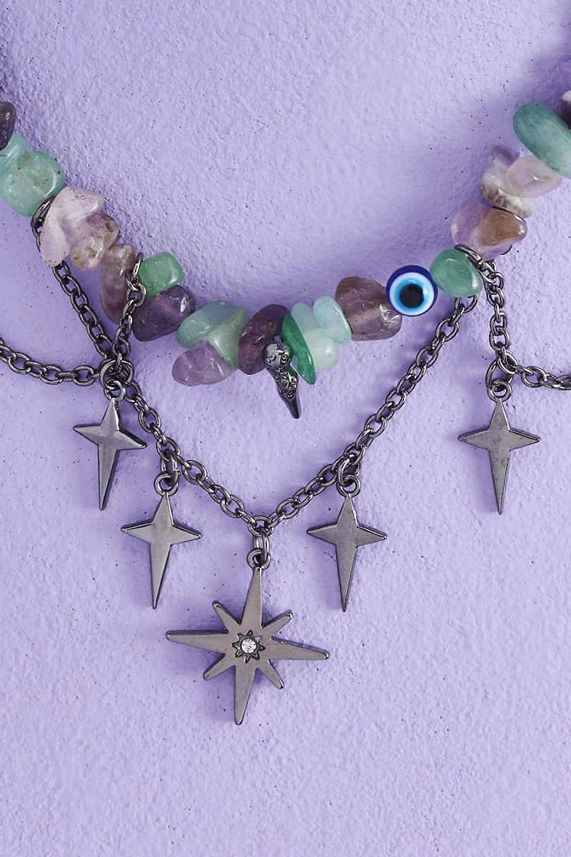 Buy Mystic Star Stone Chip Necklace Online at Earthbound Trading