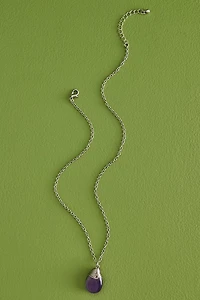 Buy Amethyst Teardrop Wire Wrapped Necklace Online at Earthbound Trading