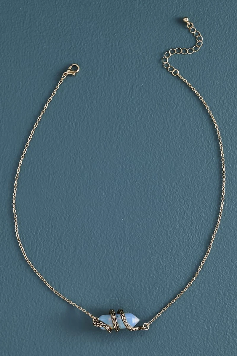 Buy Opalite Point Snake Wrapped Necklace Online at Earthbound Trading