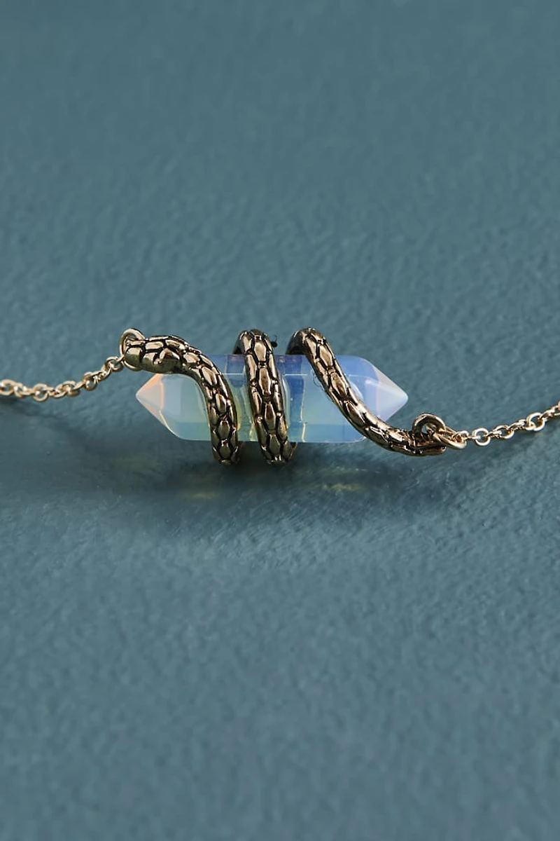 Buy Opalite Point Snake Wrapped Necklace Online at Earthbound Trading