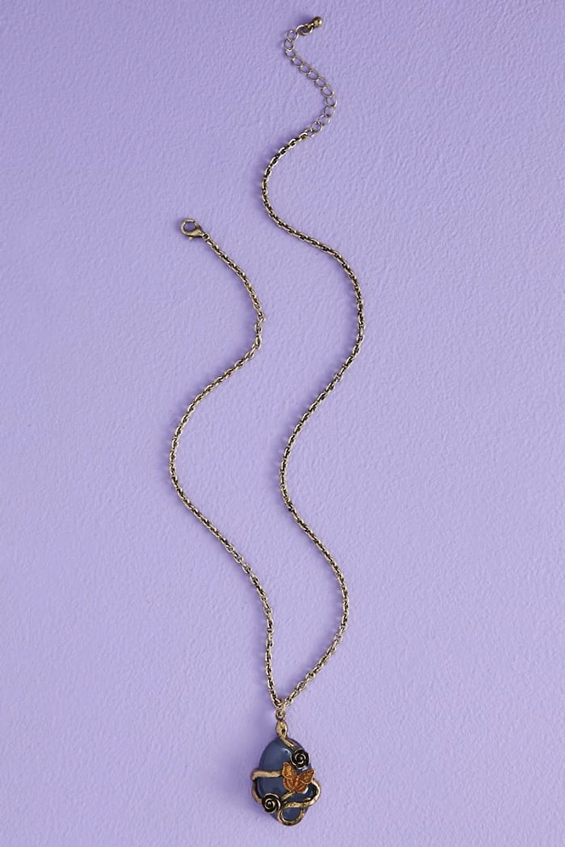 Buy Garden Snake Wrapped Resin Necklace Online at Earthbound Trading