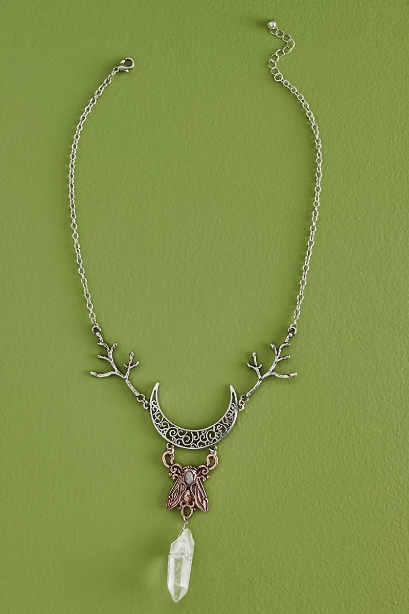 Buy Multi Stone boho Insect Crystal Necklace Online at Earthbound Trading