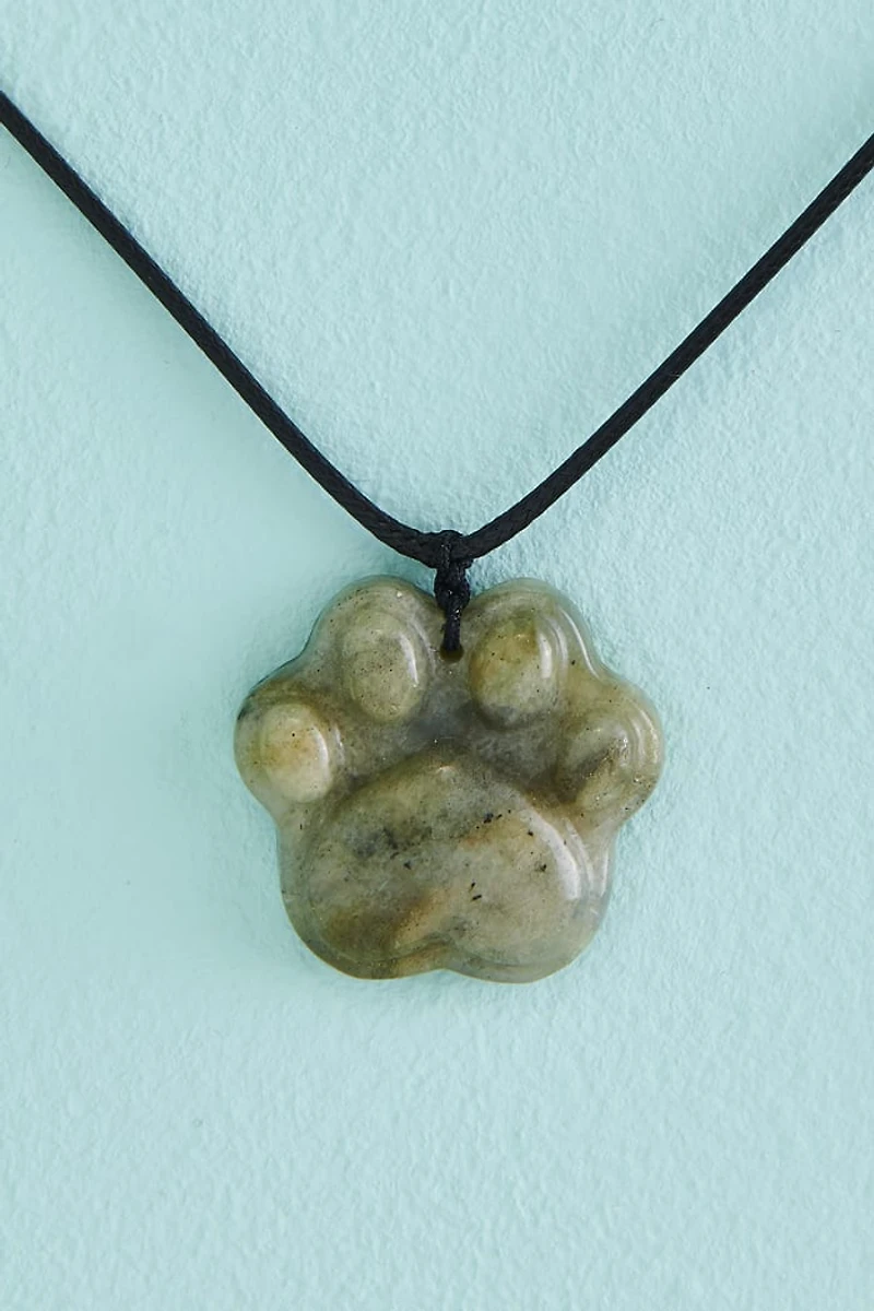 Buy Labradorite Cat Paw Necklace Online at Earthbound Trading
