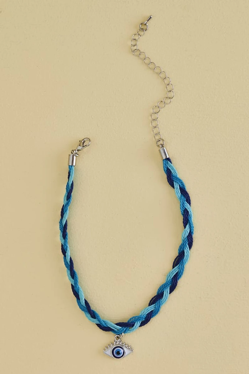Buy Blue Braided Evil Eye Anklet Online at Earthbound Trading