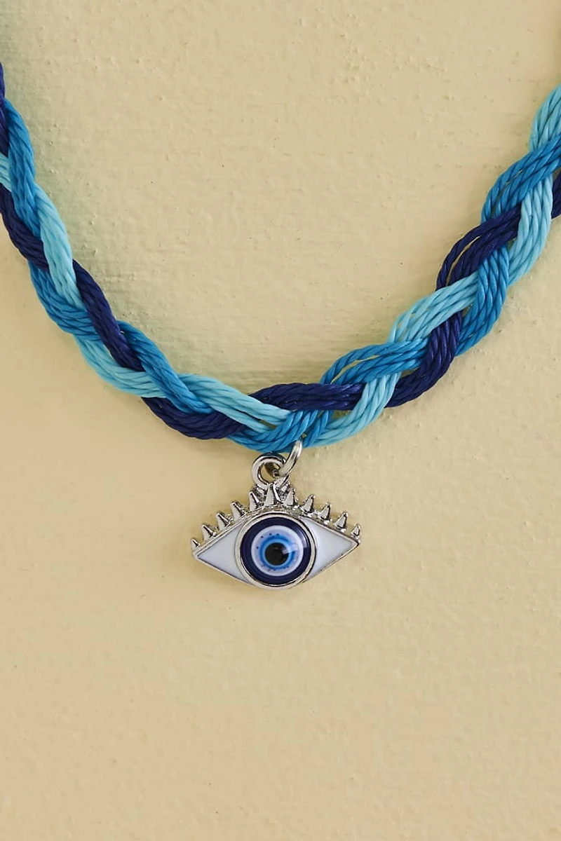 Buy Blue Braided Evil Eye Anklet Online at Earthbound Trading