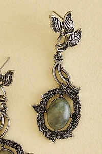 Buy Labradorite Bird Nest Earrings Online at Earthbound Trading