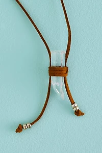 Ground Your Energy with Brown Quartz Wrap Necklace - Shop Now