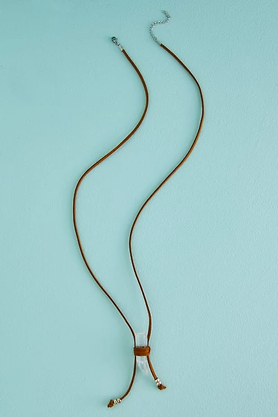 Ground Your Energy with Brown Quartz Wrap Necklace - Shop Now
