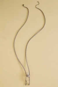 Find Balance - Shop Grey Clear Quartz Wrap Necklace