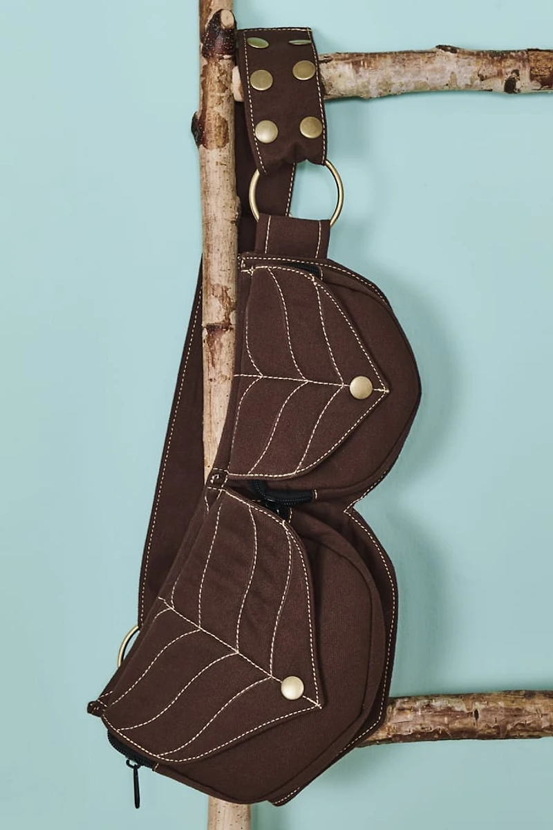 Buy Brown Double Belt Bag  Online at Earthbound Trading