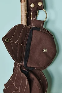 Buy Brown Double Belt Bag  Online at Earthbound Trading