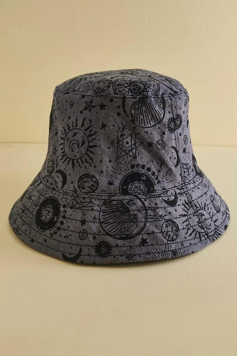 Buy Dark Grey Celestial Bucket Hat Online at Earthbound Trading