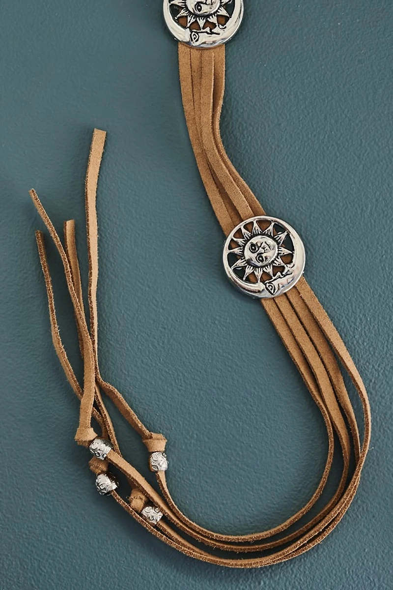 Buy boho Tan Suede Celestial Belt Online at Earthbound Trading