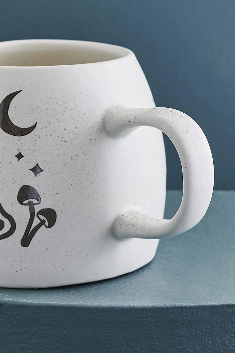 Moonlit Mushroom Frog Speckled Mug