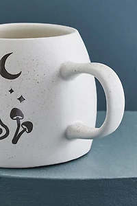 Moonlit Mushroom Frog Speckled Mug