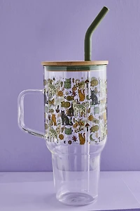 Mystic Cat Glass Tumbler Cup
