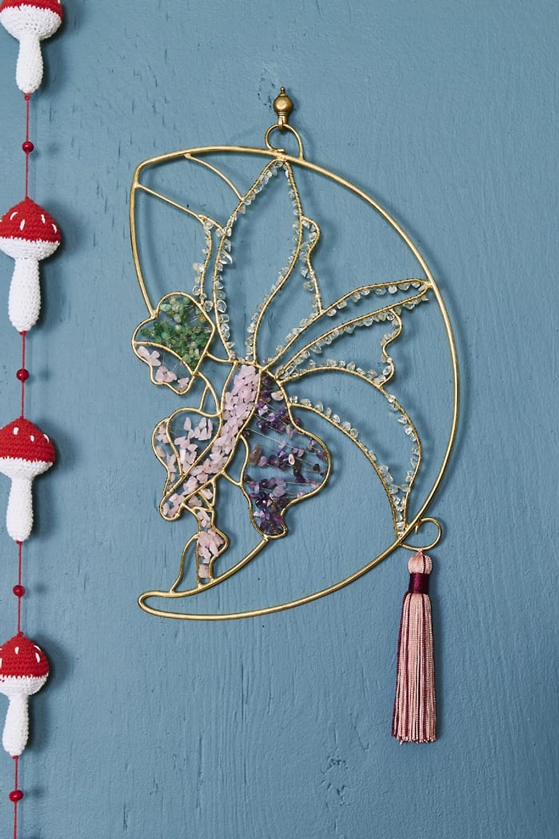 Multi Stone Fairy Moon Crystal Mobile
