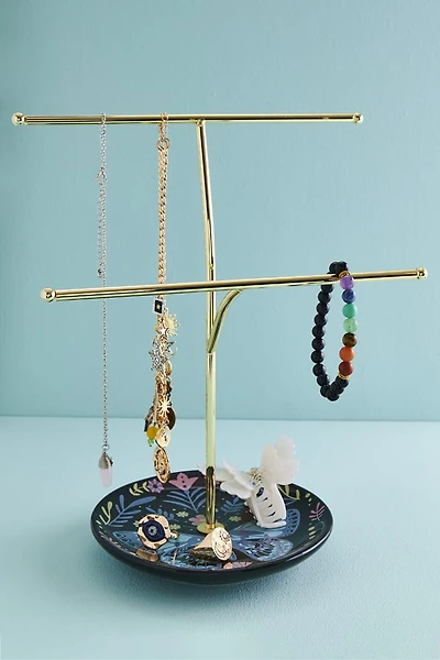 boho Butterfly Tiered Jewelry Tree