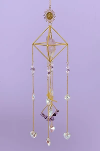 Amethyst Fairy Geometric Crystal Mobile