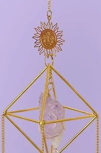 Amethyst Fairy Geometric Crystal Mobile