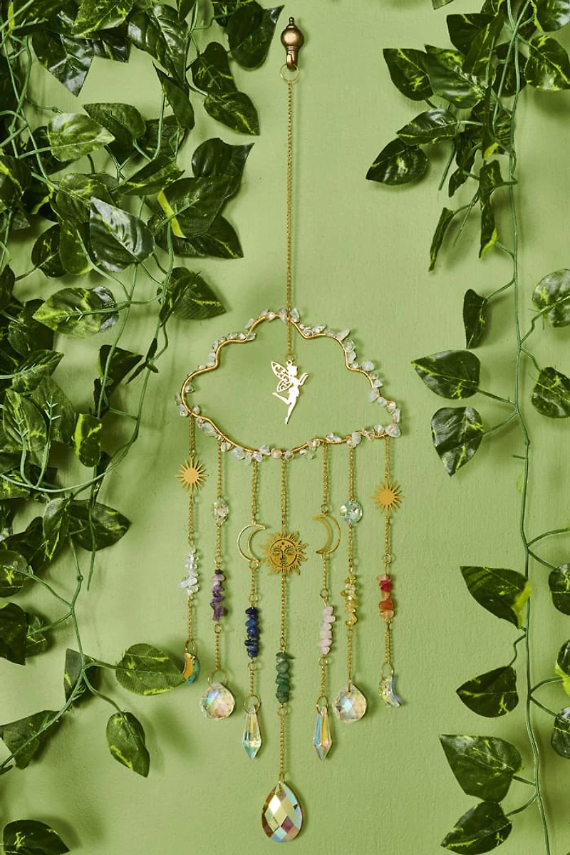 Multi Stone Fairy Cloud Crystal Mobile