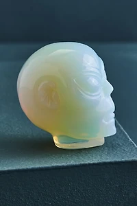 Opalite Alien Head Figurine
