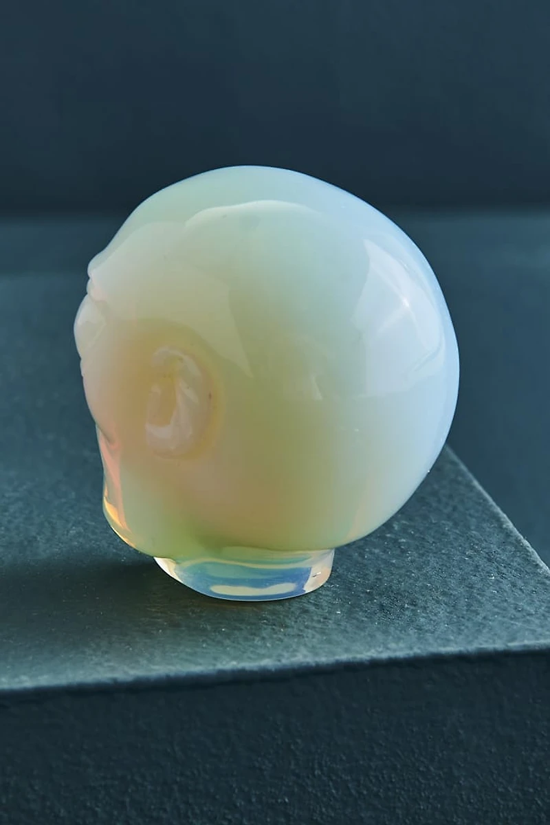 Opalite Alien Head Figurine