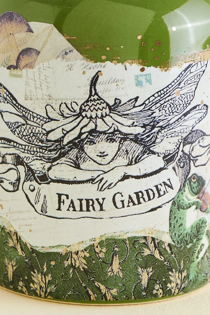 Fairy Garden Green Frog Stash Jar
