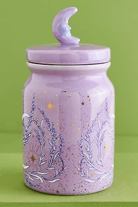 Mystic Moon Black Cat Stash Jar