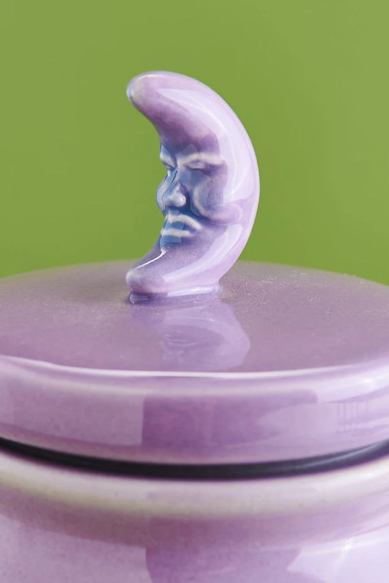 Mystic Moon Black Cat Stash Jar