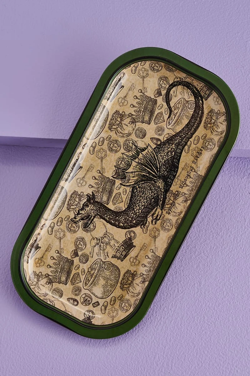 Green Dragon Rolling Tray w/ Lid