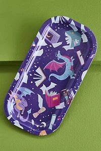 Fantasy Bookshelf Rolling Tray w/Lid
