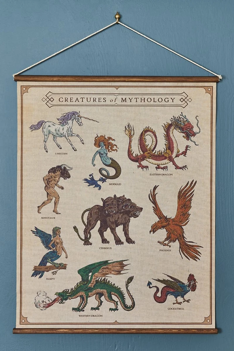 EBX Creatures of Mythology Wall Art Banner