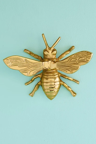 Gold Bee Wall Plaque